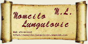 Momčilo Lungulović vizit kartica